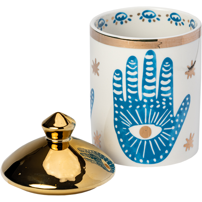 Hamsa Hand Canister