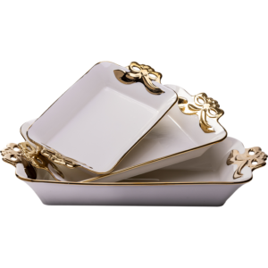 3 Deep Ceramic Serving Plates