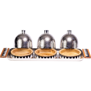 Long Tray with 3 Domes