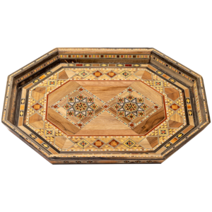 Beautiful hand made mosiac octagan tray