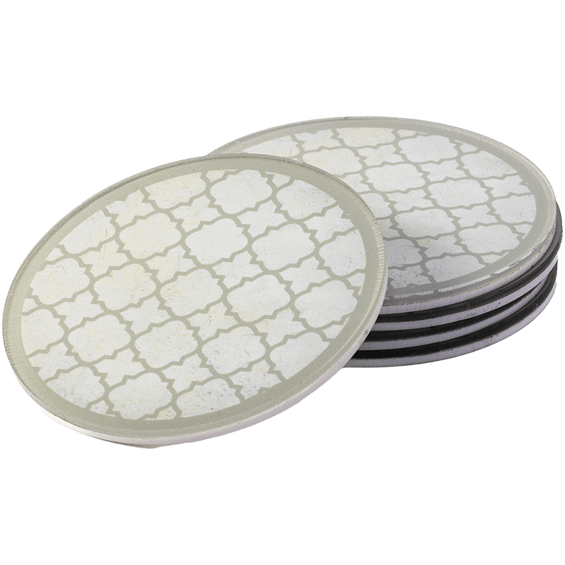 5 Coasters with Arabesque Styling