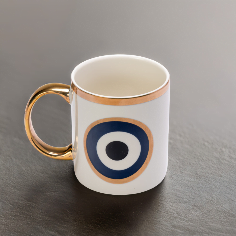 Ceramic Evil Eye Coffee Mug