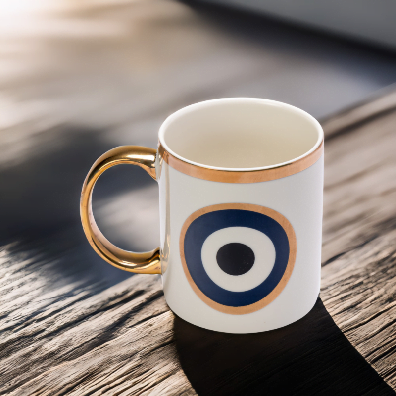 Evil Eye Ceramic Coffee Mug